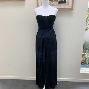 Worn once Silence+Noise strapless sheer maxi dress